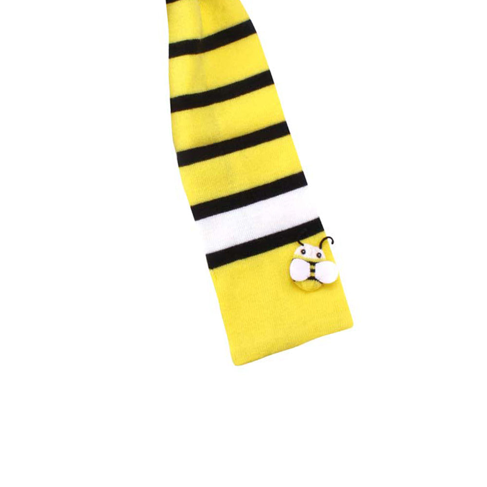 A stylish Bee Scarf featuring a vibrant bee pattern, perfect for accessorizing any outfit.
