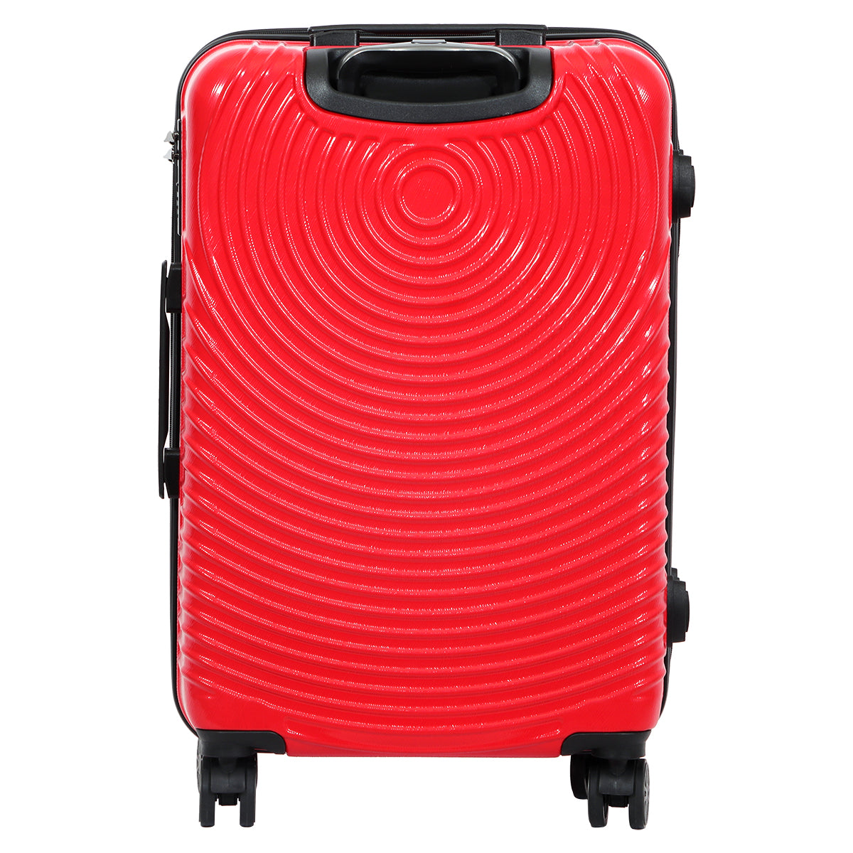 Biggdesign Cats Koffer Hartschale in Rot mit einzigartigem Katzenmuster, ideal für Reisen.