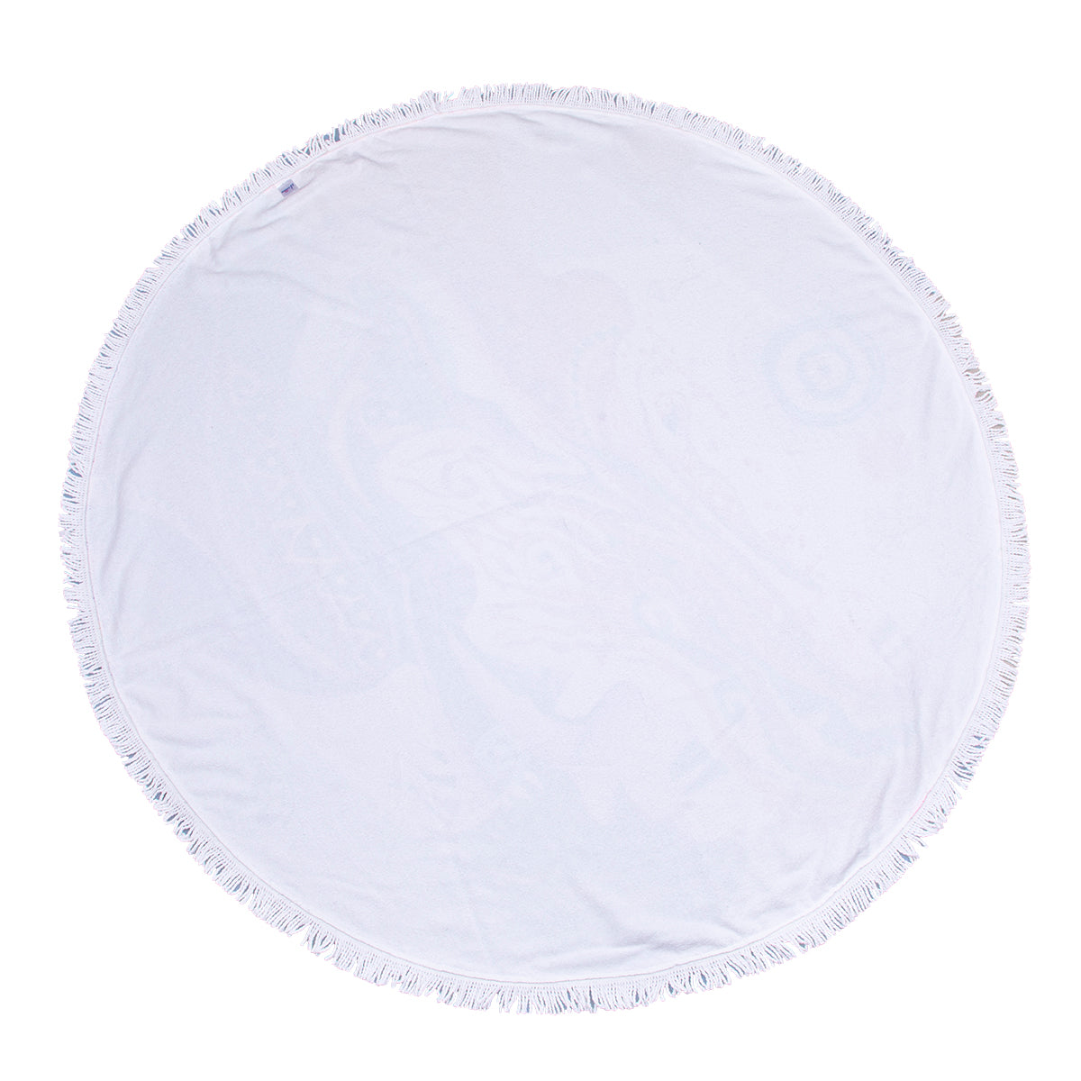 Biggdesign Love rundes Badetuch mit tropischem Muster, ideal für Strand und Freizeit, 150 cm Durchmesser.