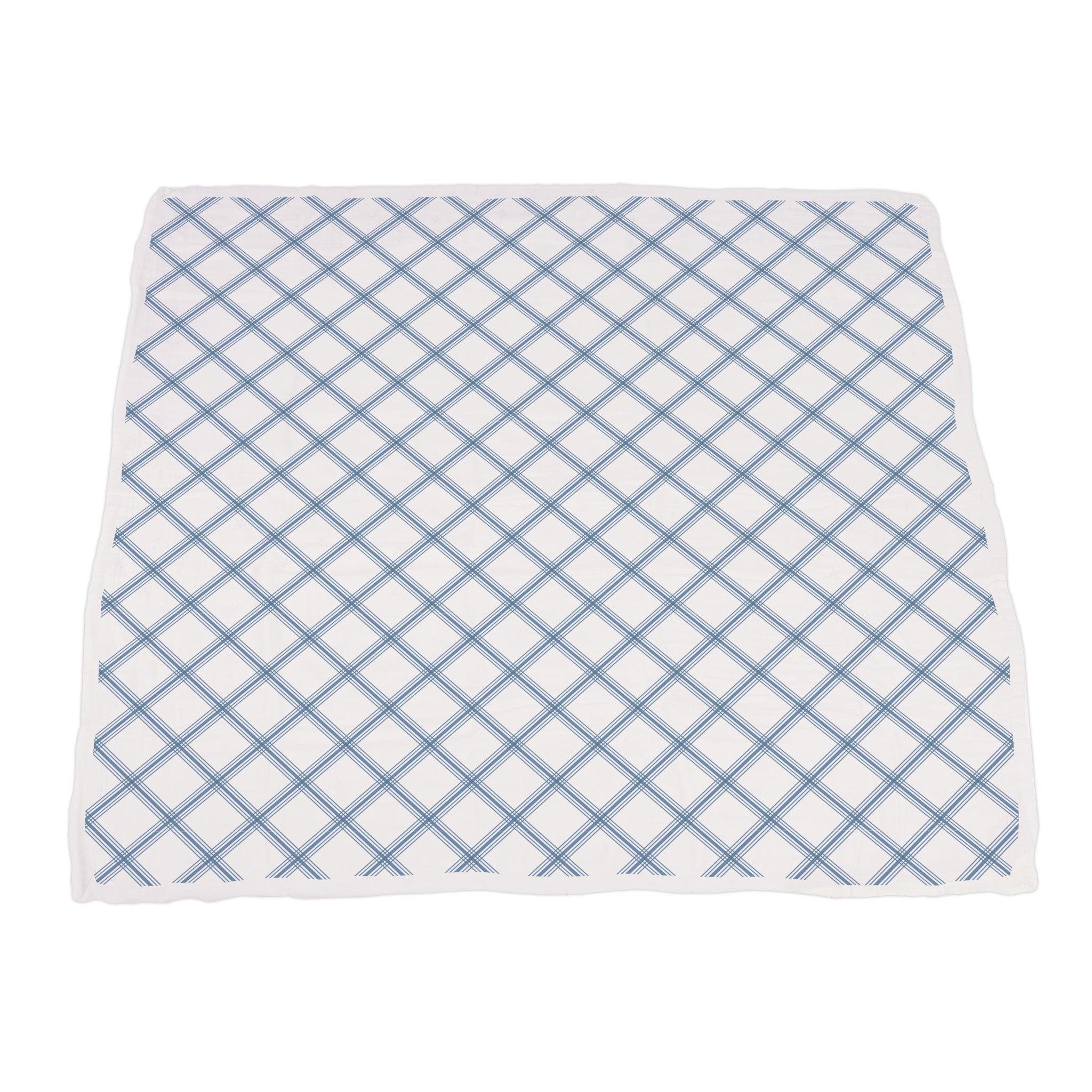 Cozy Blue and Red Fire Trucks Blanket with Buffalo Check Plaid design, perfect for kids to snuggle and play.