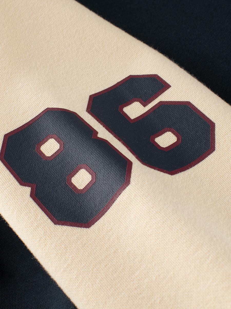 Boys and Girls Teddy Bear and Letters Printed Contrast Design Color outfit in blue, featuring a cute teddy bear and letters pattern.