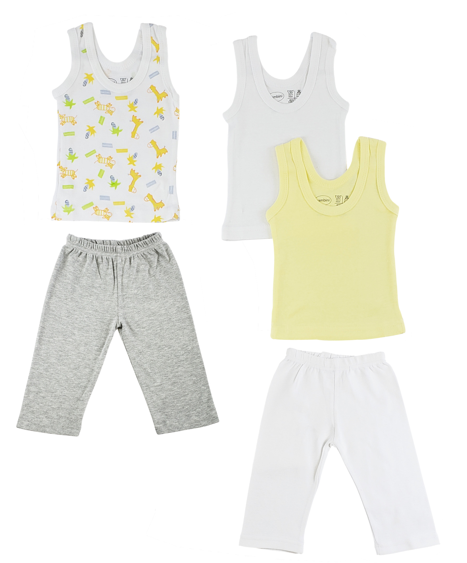 Boys tank tops in various colors and track sweatpants made from 100% cotton, showcasing comfort and style for active kids.