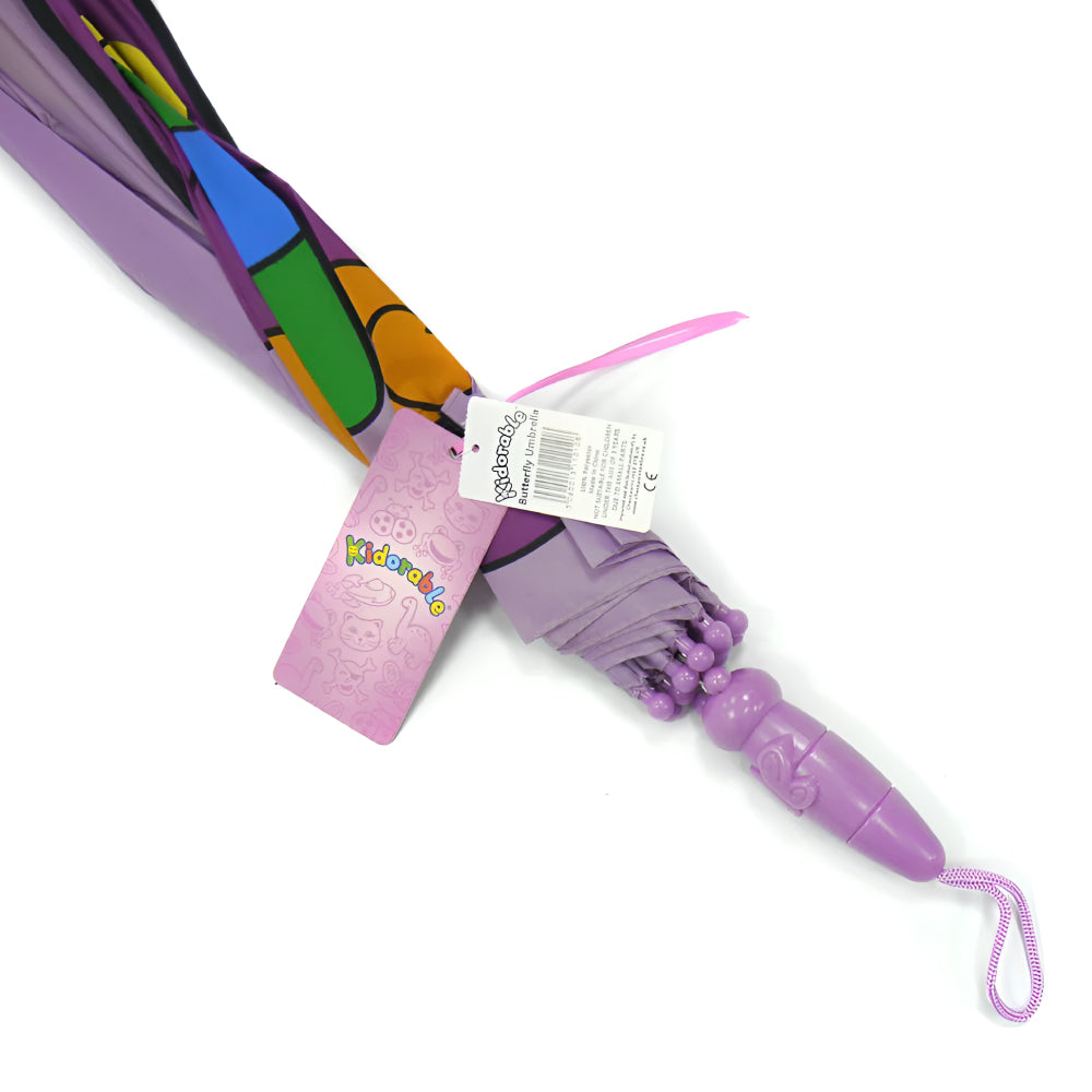 Kidorable Butterfly Umbrella with colorful butterfly design and playful handle, perfect for children.
