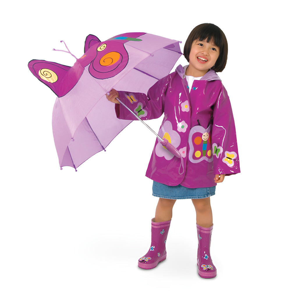Kidorable Butterfly Umbrella with colorful butterfly design and playful handle, perfect for children.