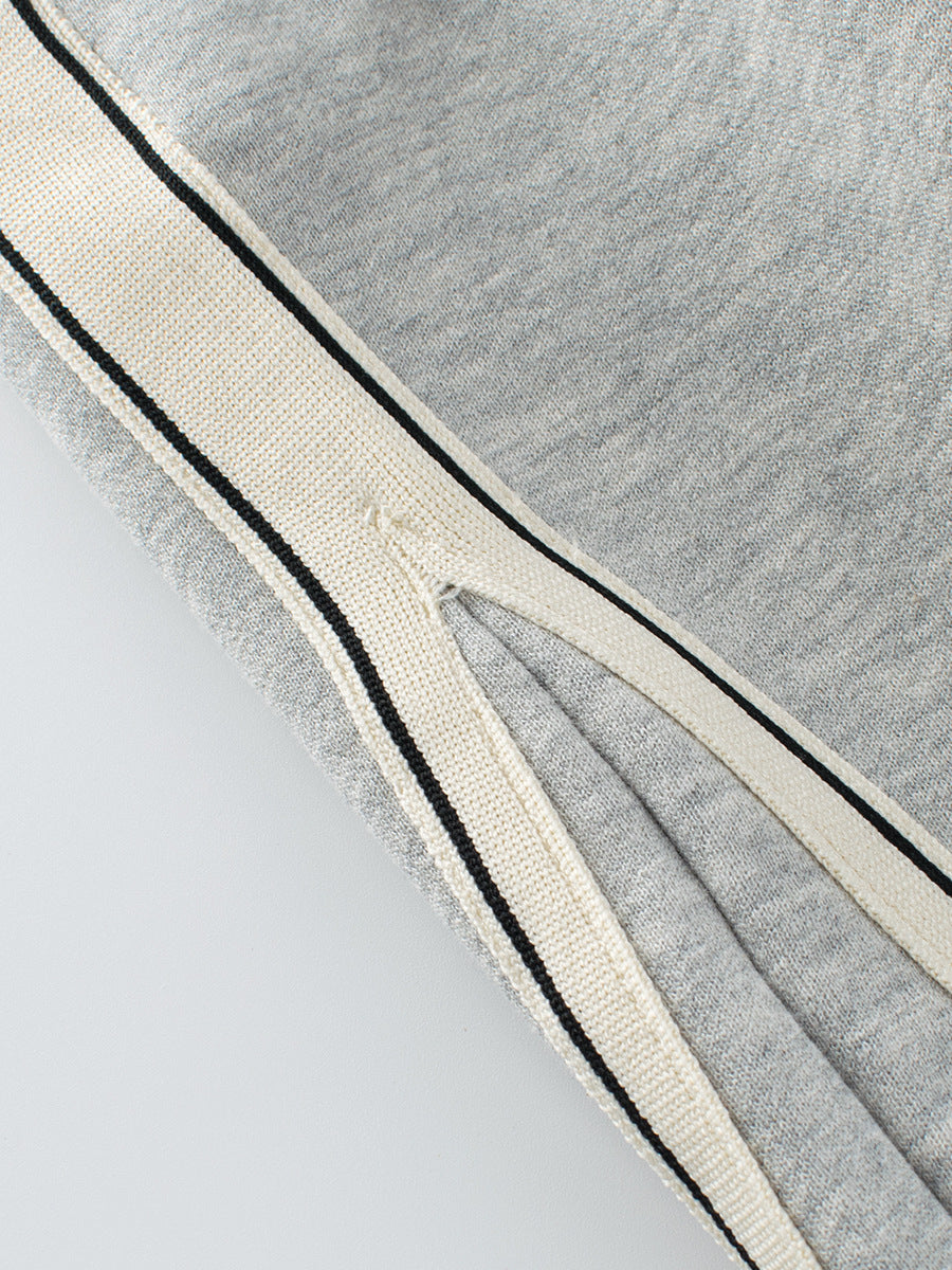 Children's Spring and Autumn Sportswear Pants in black and grey, made of cotton, suitable for boys and girls aged 5-12.