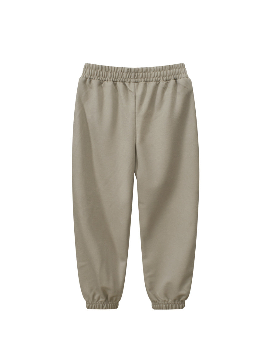 Children's Summer Boys' Solid Color Thin Breathable Pants in various colors, showcasing their lightweight and casual design.
