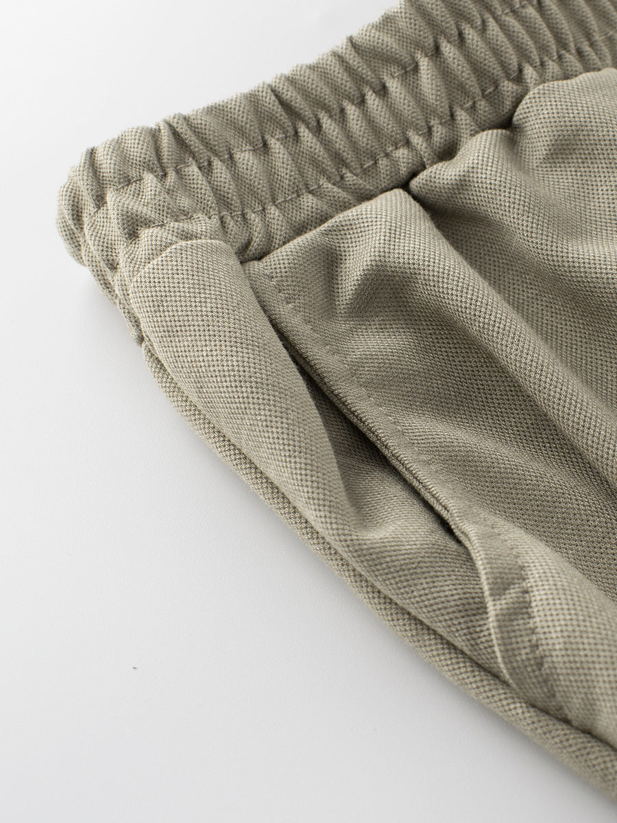 Children's Summer Boys' Solid Color Thin Breathable Pants in various colors, showcasing their lightweight and casual design.