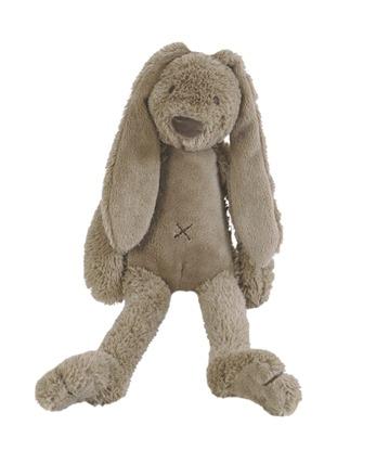 Soft clay-colored Rabbit Richie plush toy by Happy Horse, perfect for cuddling.