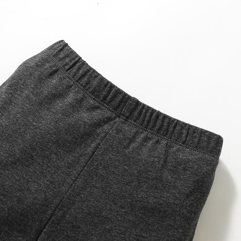 Color Matching Design Hoodie and Leggings Set in pink for girls, featuring cartoon and patchwork designs.