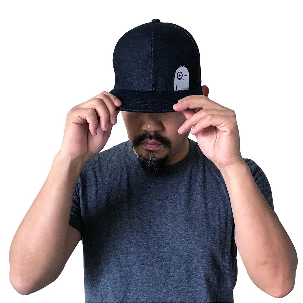 Adult denim snapback hat with adjustable snapback fastening, made from soft cotton, perfect for casual wear.