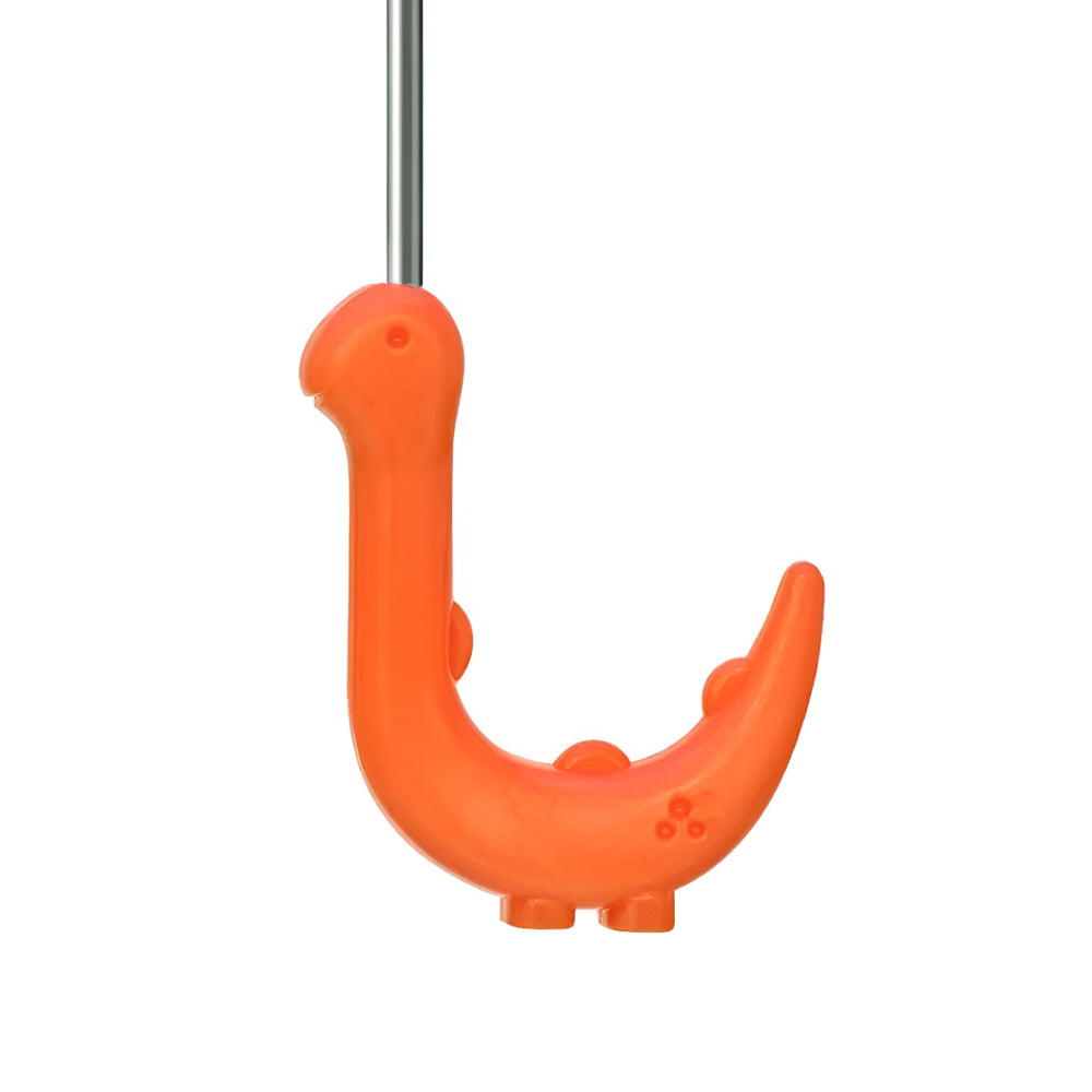 Kidorable Dinosaur Umbrella featuring a fun dinosaur handle and 3-D tail, perfect for kids.