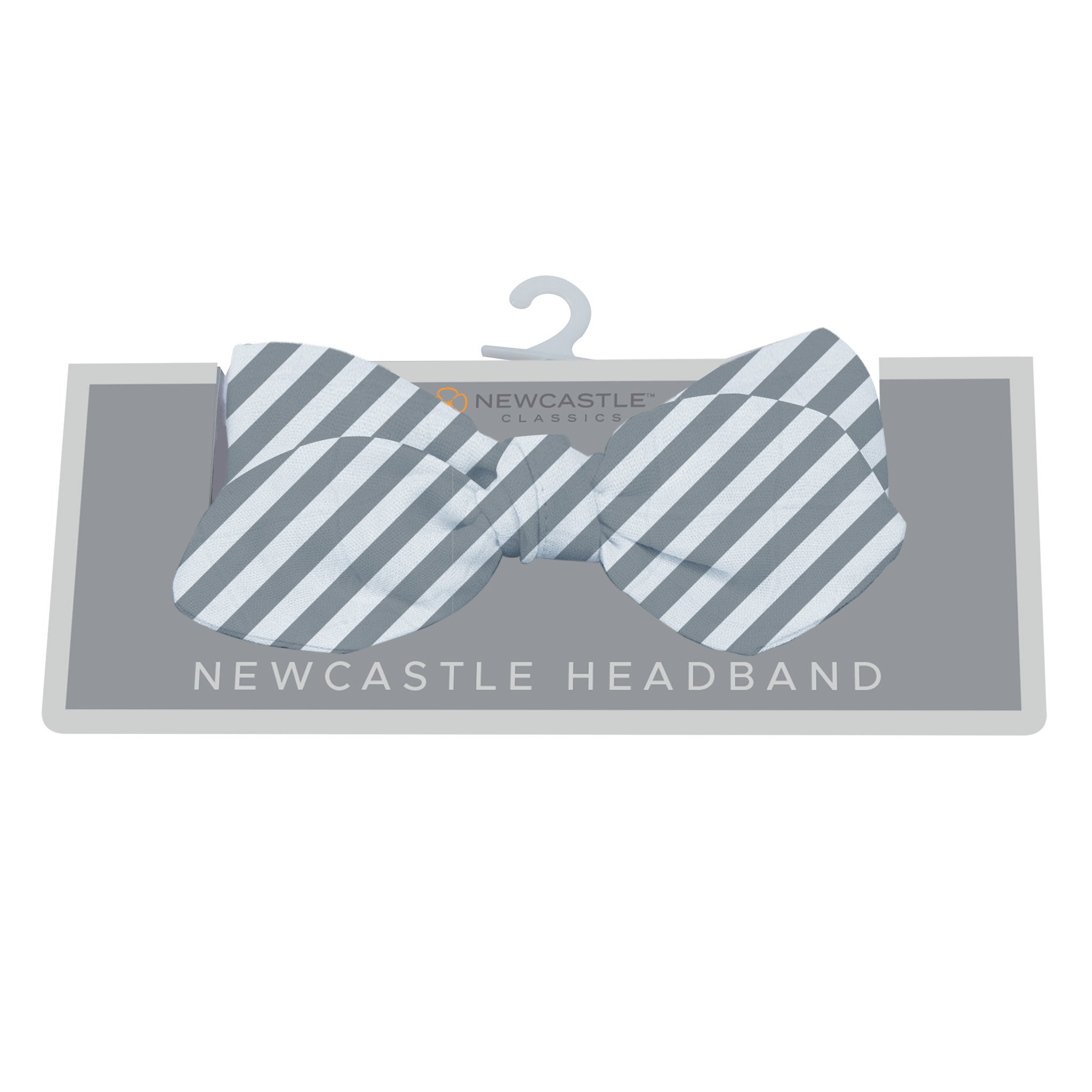 Finley Stripe Bamboo Baby Headband featuring soft bamboo fabric in stylish stripe design, perfect for infants.
