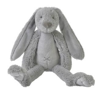 Grey Rabbit Richie Plush Animal by Happy Horse, soft and cuddly, perfect for hugging.