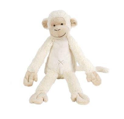 Ivory Monkey Mickey no. 2 Plush Animal by Happy Horse, soft and cuddly, perfect for children.