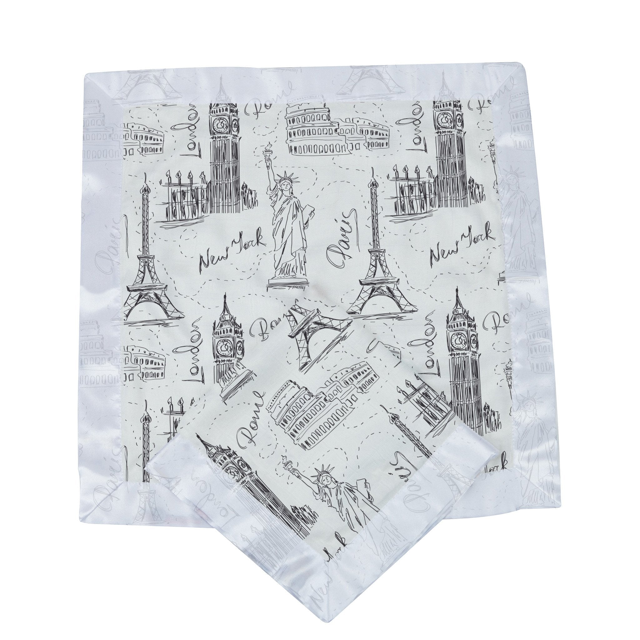 Newcastle Blankie made from soft bamboo muslin, featuring a cozy design perfect for children.