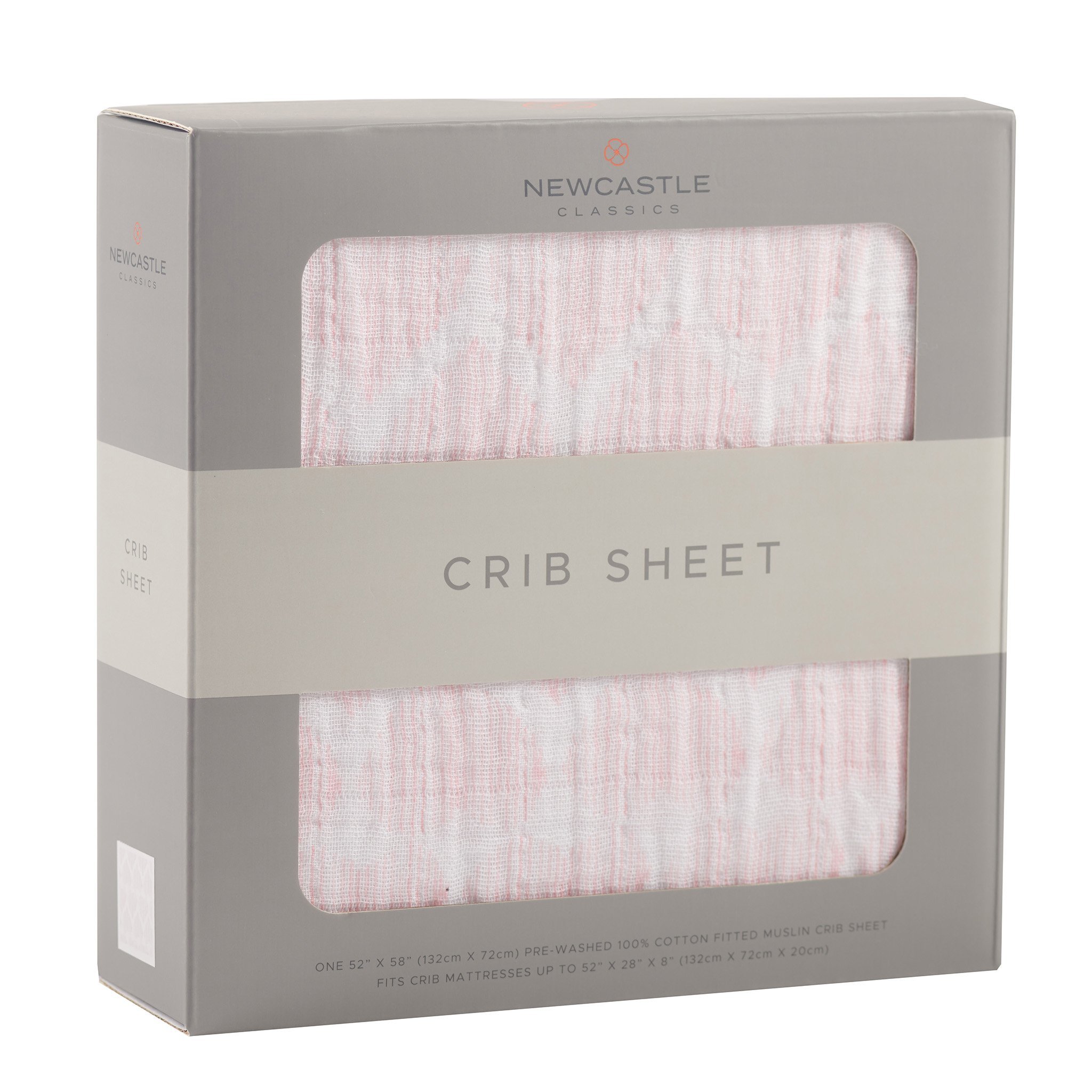 Matchstick Hearts Cotton Muslin Crib Sheet featuring a charming heart pattern, soft and breathable fabric, perfect for standard crib mattresses.