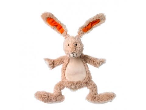 Rabbit Twine Tuttle Plush Animal by Happy Horse, featuring a flat bunny design with crackling ears, perfect for cuddling and play.