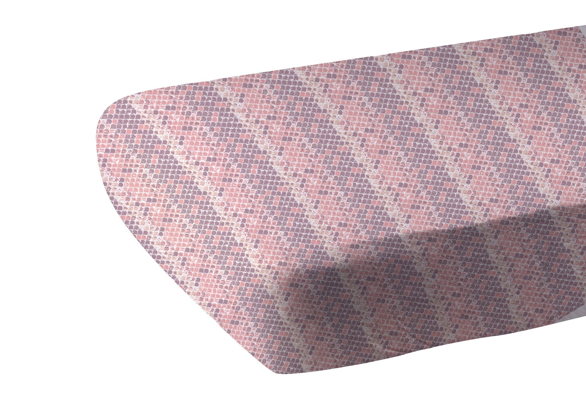 Scales Bamboo Muslin Crib Sheet in a nursery setting, showcasing its soft texture and stylish design.