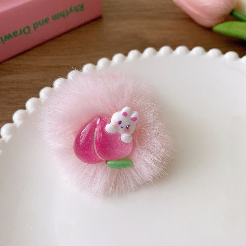 Soft and sweet plush bunny hairband in various colors, designed for baby girls and girls, made from soft plush material.