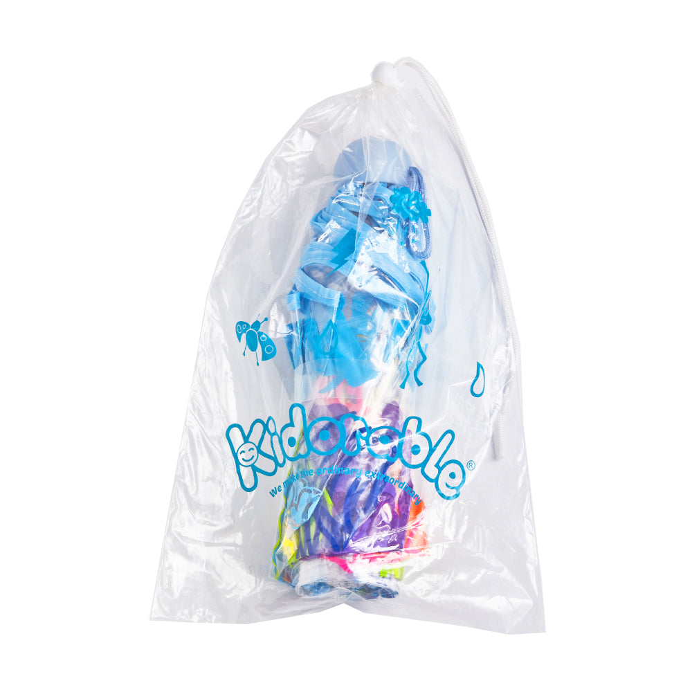 Colorful transparent jellyfish folding umbrella for kids and adults, showcasing vibrant jellyfish design and compact folding feature.