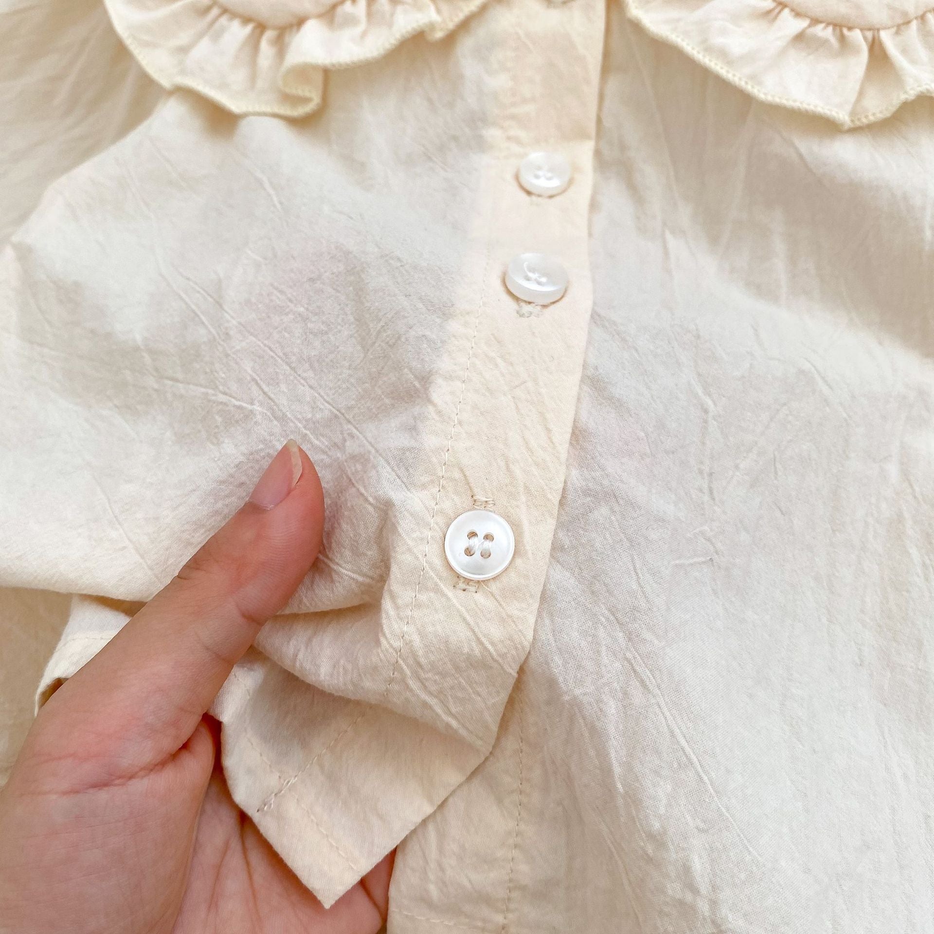 Vintage style plaid pattern strap onesie for baby girl, featuring a brown color and soft cotton material, perfect for spring and autumn.