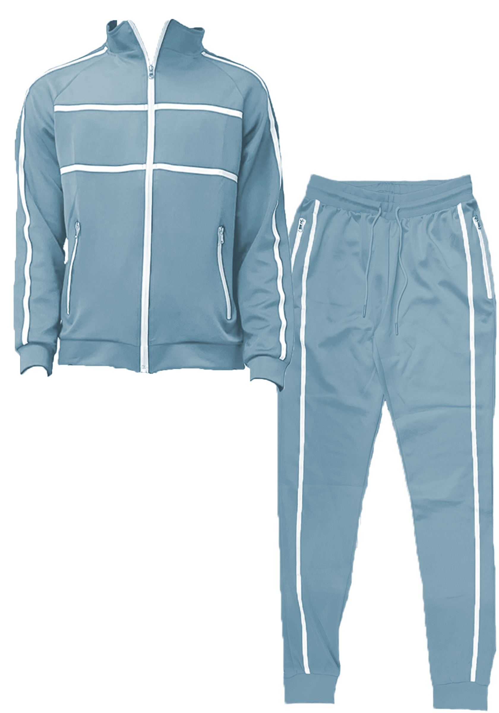 Jordan Tape Track Jacket and Jogger Set featuring a full zip jacket and elastic waist joggers in a stylish design.