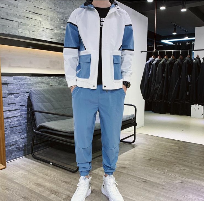 Main SeoulEase™ – Korean Men's Two-Piece Tracksuit image
