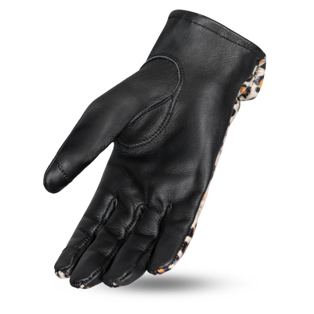Stylish 2-Toned Roper Ladies Leather Gloves with touch tech fingers, showcasing a chic design and short cuff for easy wear.