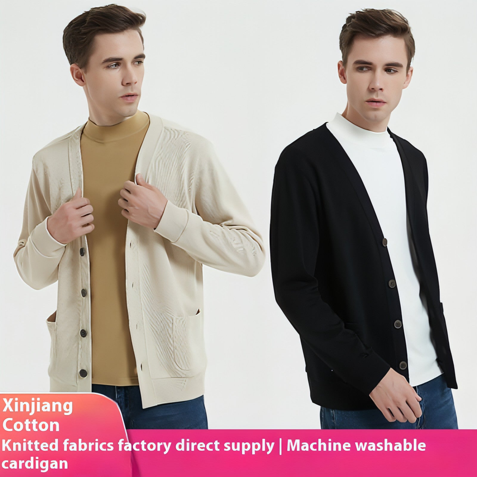 Main Cotton V-neck Sweatshirt Women's Cardigan Jacket image