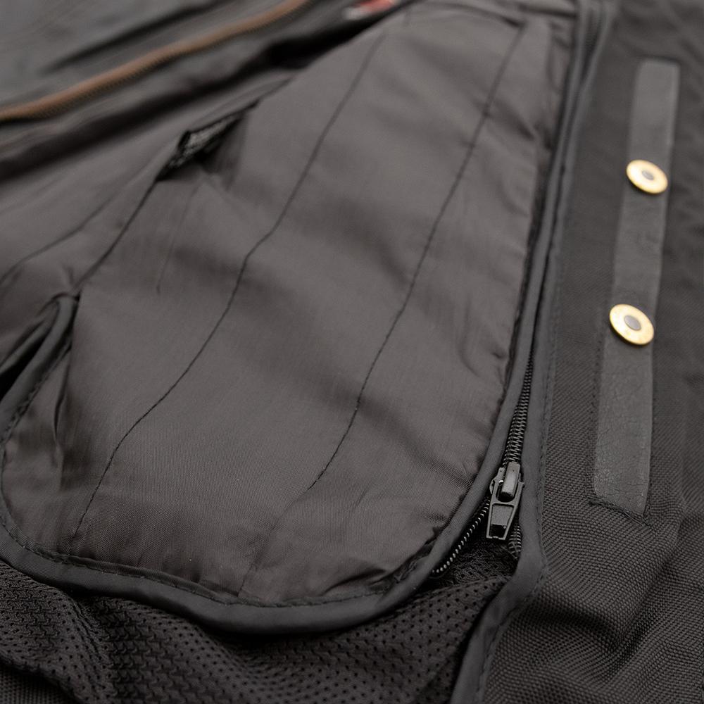 Electra Women's Leather Motorcycle Jacket featuring a stylish scooter design, banded collar, and multiple pockets for functionality.