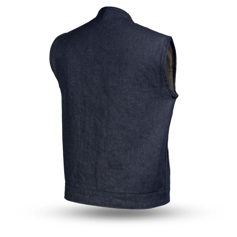 Main Kershaw Denim Motorcycle Vest - Blue-FS image