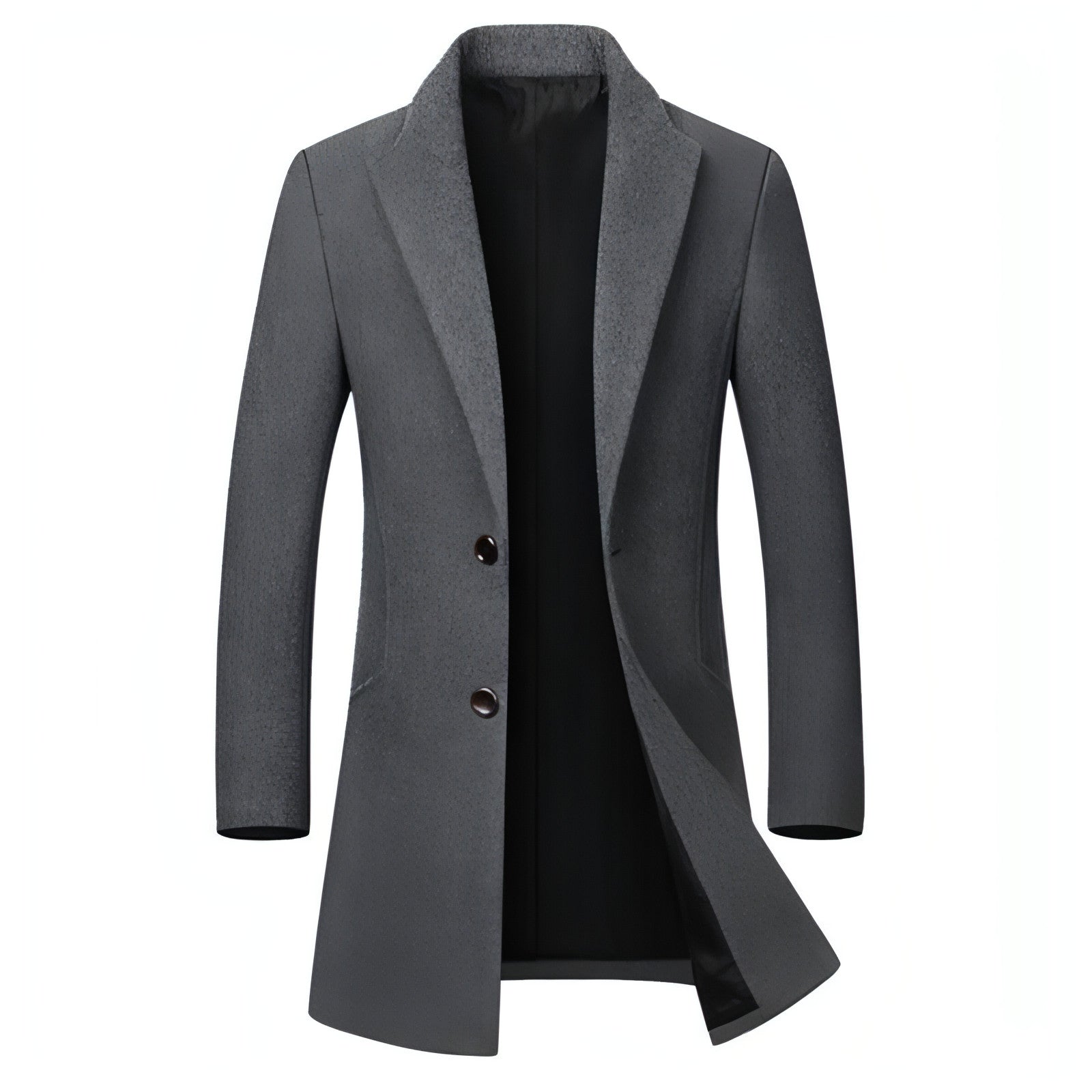 Main Men's long woolen coat trench coat image