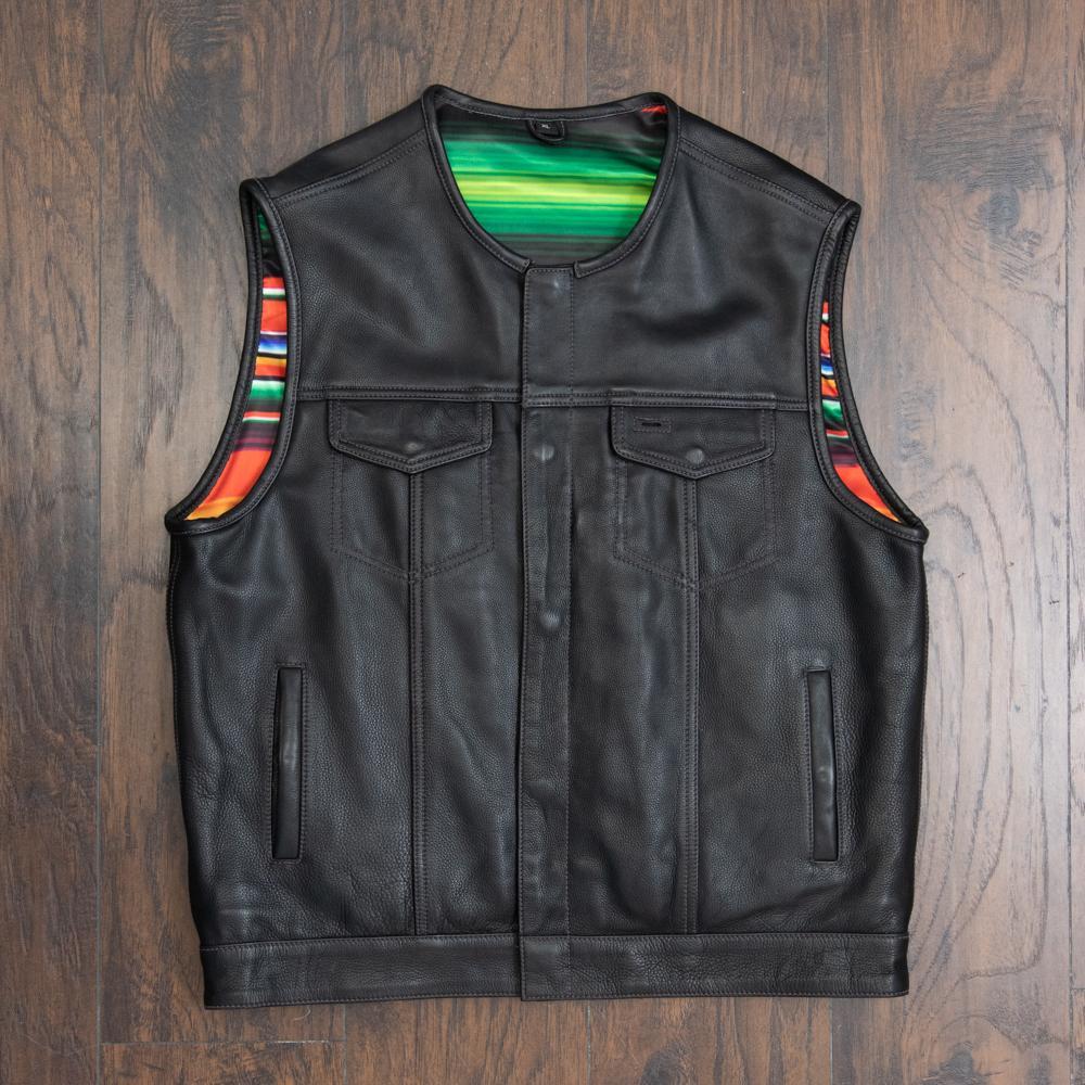 XL Purple Stitch Mexican Flag with vibrant purple stitching, showcasing the Mexican emblem.