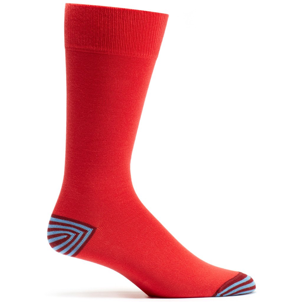 A pair of Basic Pima Cotton Socks featuring a unique toe and heel design, made from soft Pima cotton blend, ideal for comfort and style.
