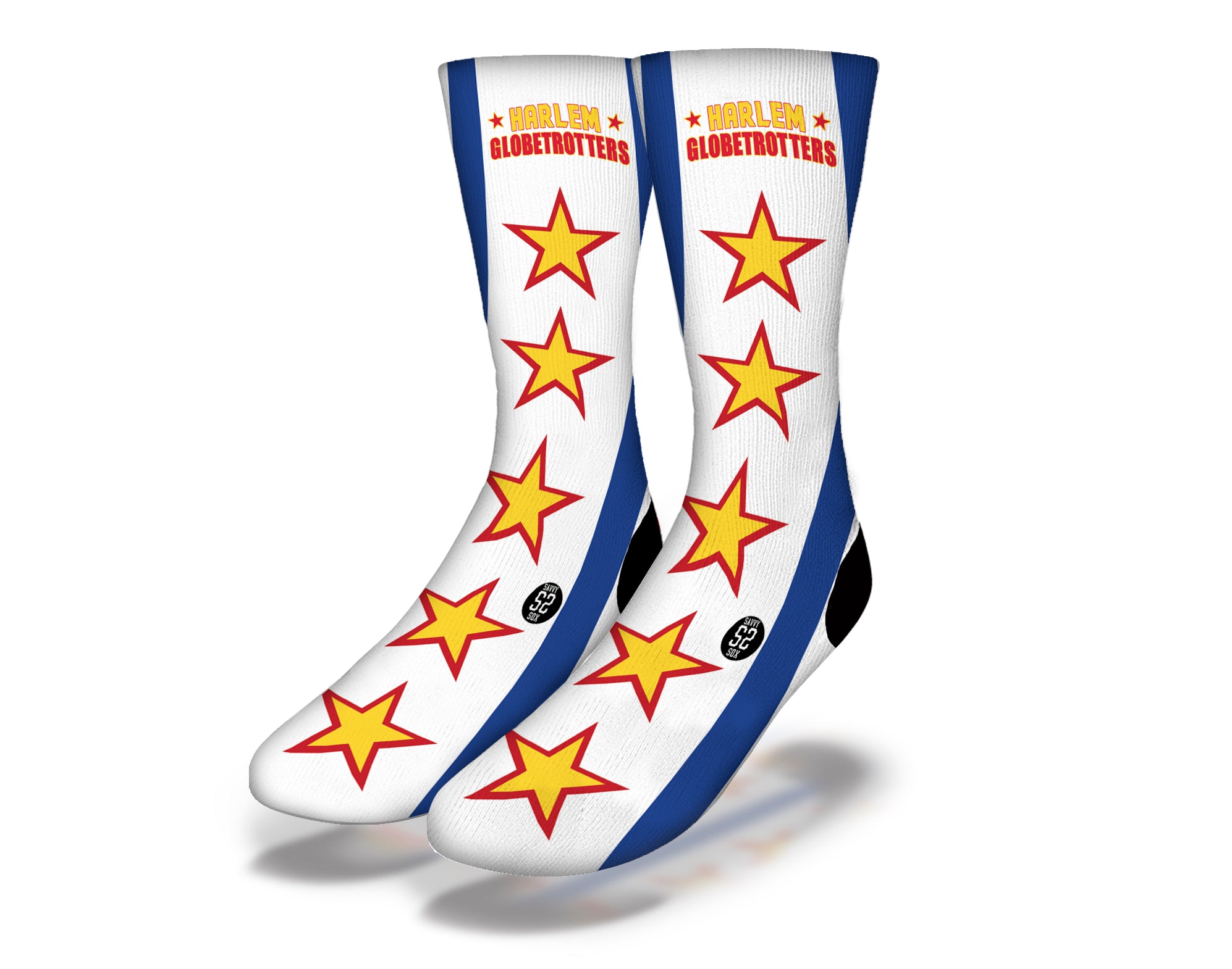 Main Fun HARLEM GLOBETROTTERS STARS & STRIPES Baller Socks image