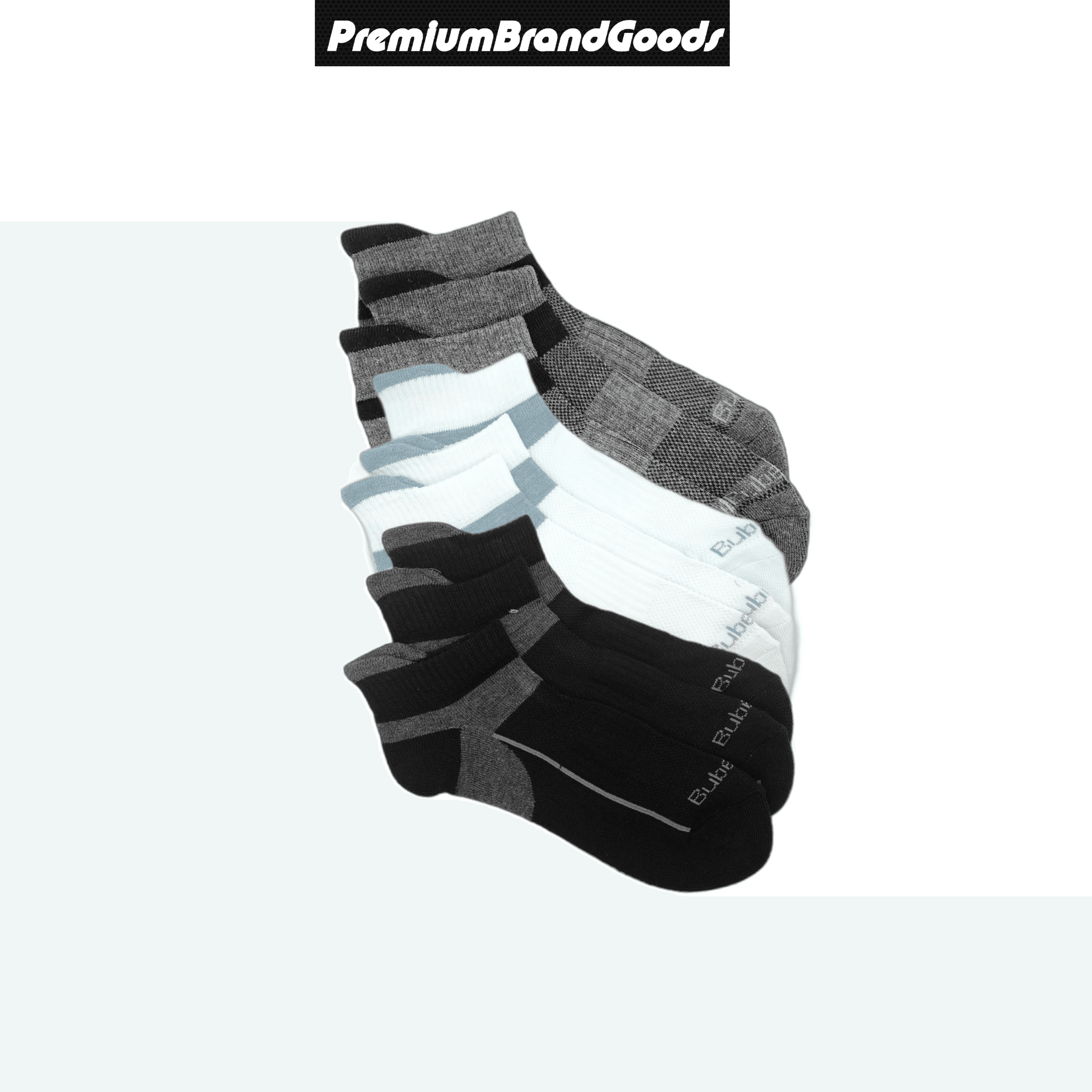 A variety of high-quality unisex stylish socks in different colors and patterns, neatly arranged in a pack.