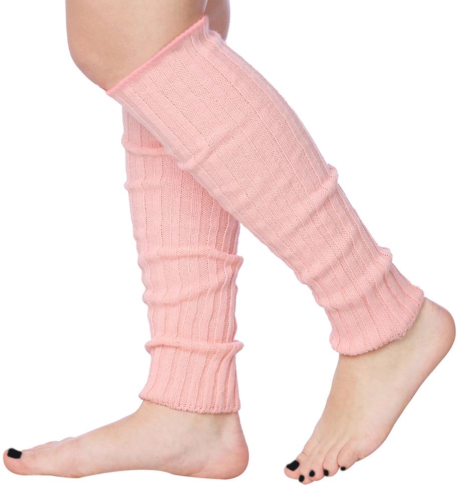 Isadora Paccini 80s women's ribbed leg warmers in vibrant colors, showcasing their soft texture and stylish design.