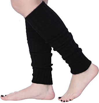 Isadora Paccini 80s women's ribbed leg warmers in vibrant colors, perfect for retro fashion and active wear.