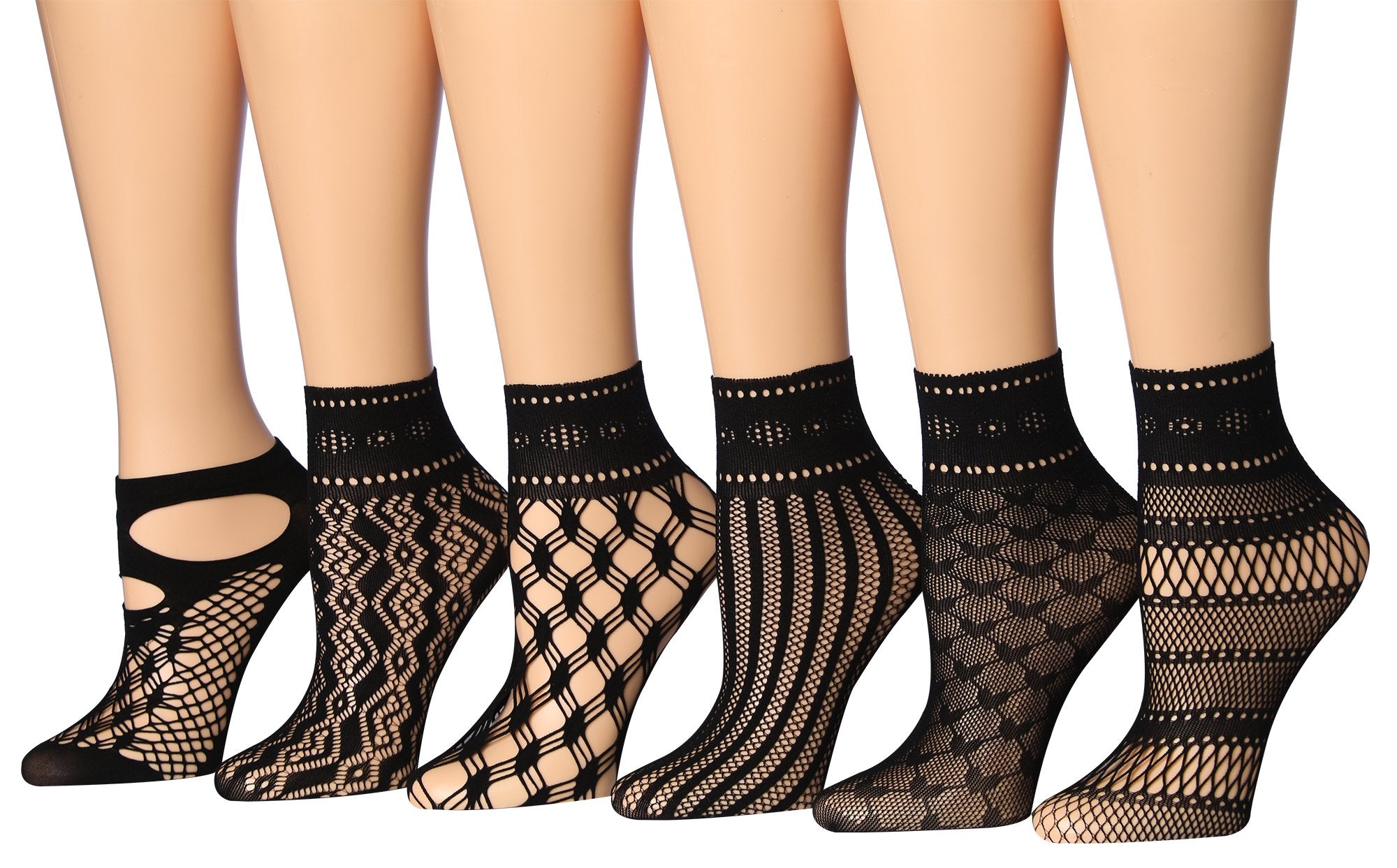 Isadora Paccini Women's lace anklet socks with trimmed ruffle, showcasing elegant design and soft fabric.