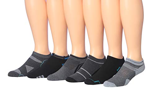 James Fiallo Men's 6-Pairs Low Cut Athletic Sport Socks in assorted colors, showcasing their low cut design and soft fabric.