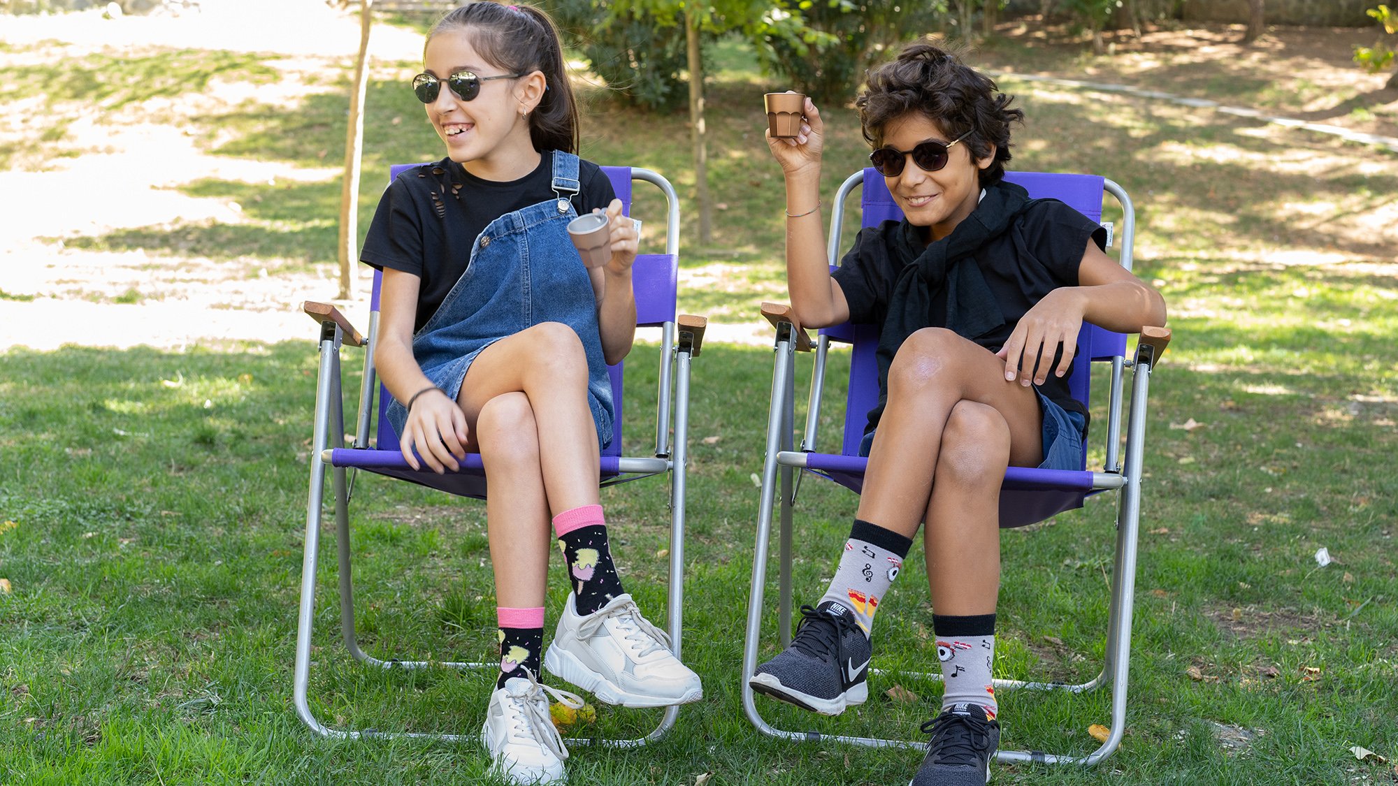 Colorful Kids Fast Food Socks featuring fun designs, perfect for stylish children.