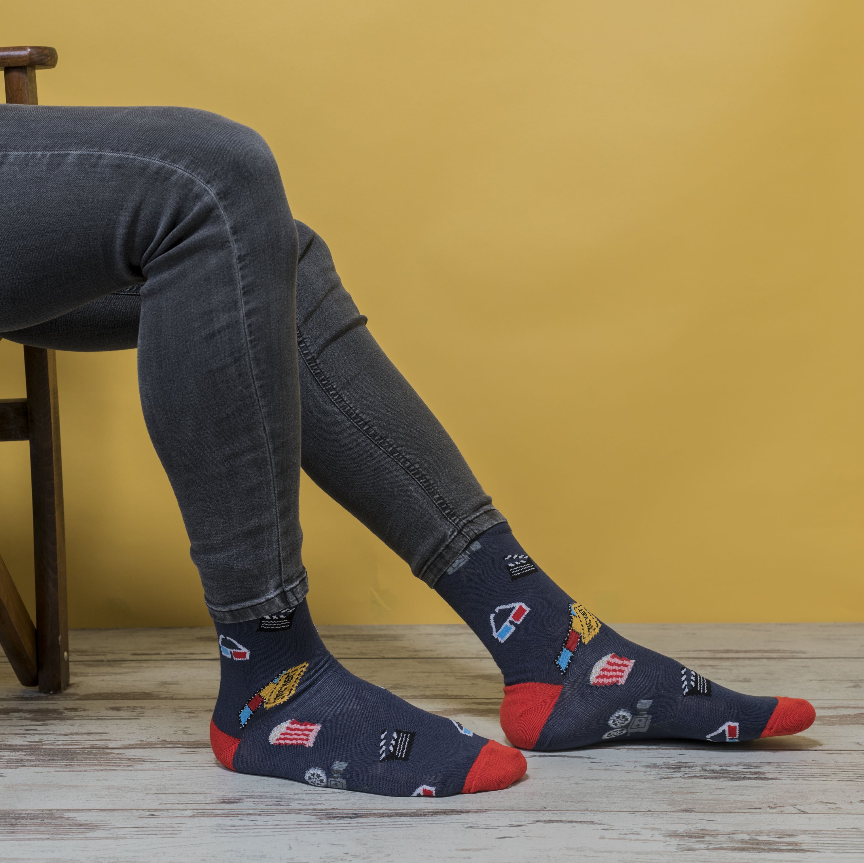 Men's Entertainment Socks featuring colorful designs and trendy patterns, perfect for adding style to any outfit.