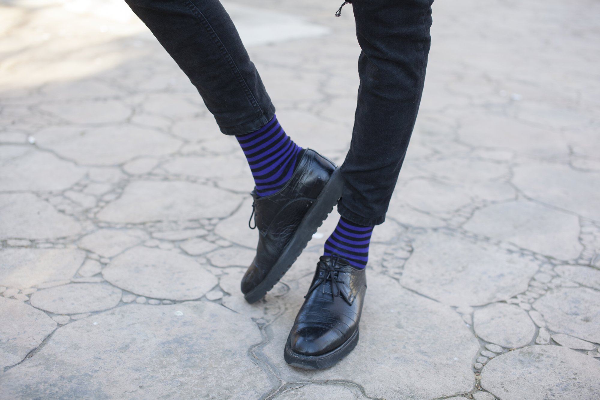 Men's Exclusive Stripes Socks featuring colorful designs and premium cotton material, perfect for stylish comfort.