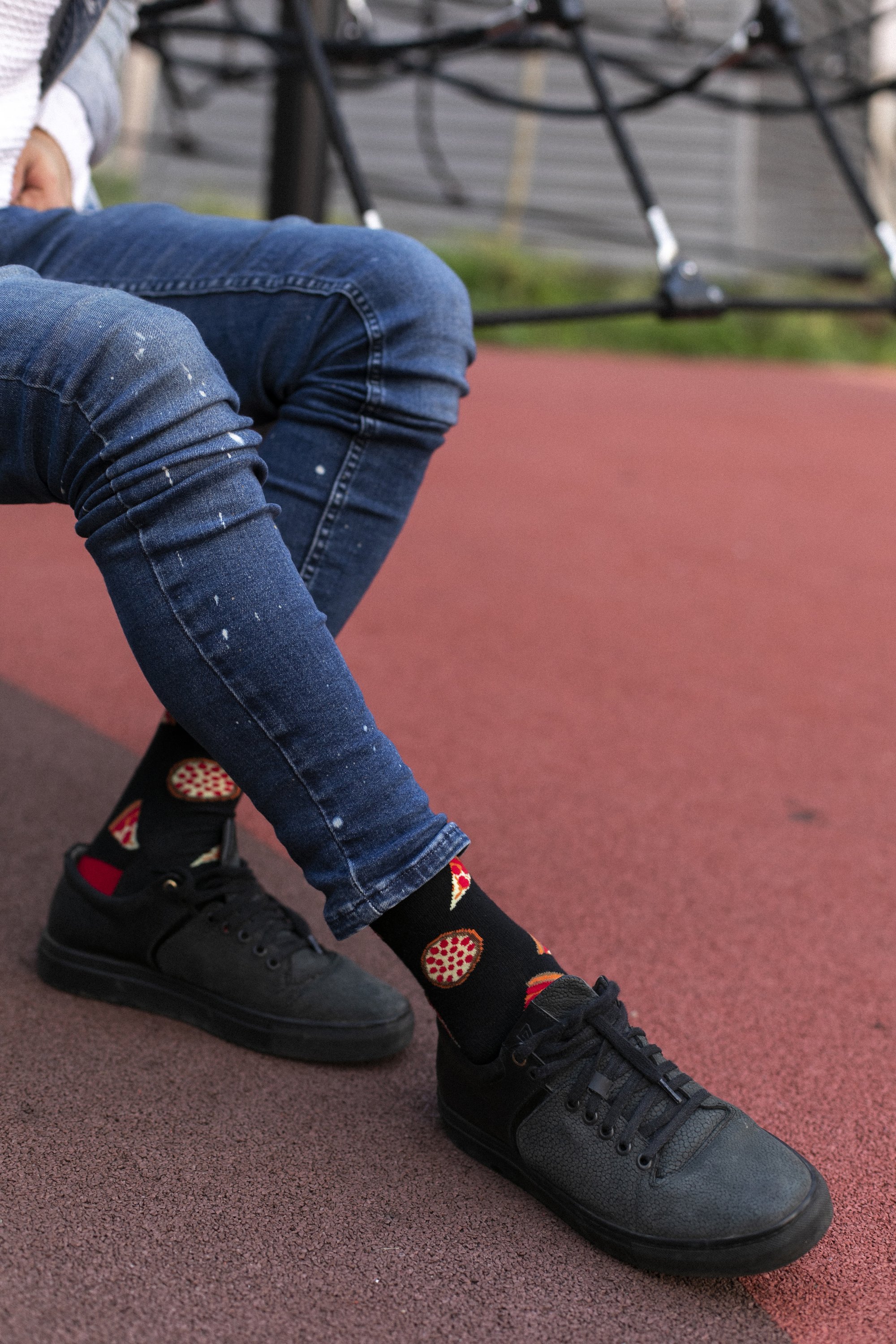 Men's Fast Food Socks featuring colorful designs and patterns, made from soft Turkish cotton for comfort and style.