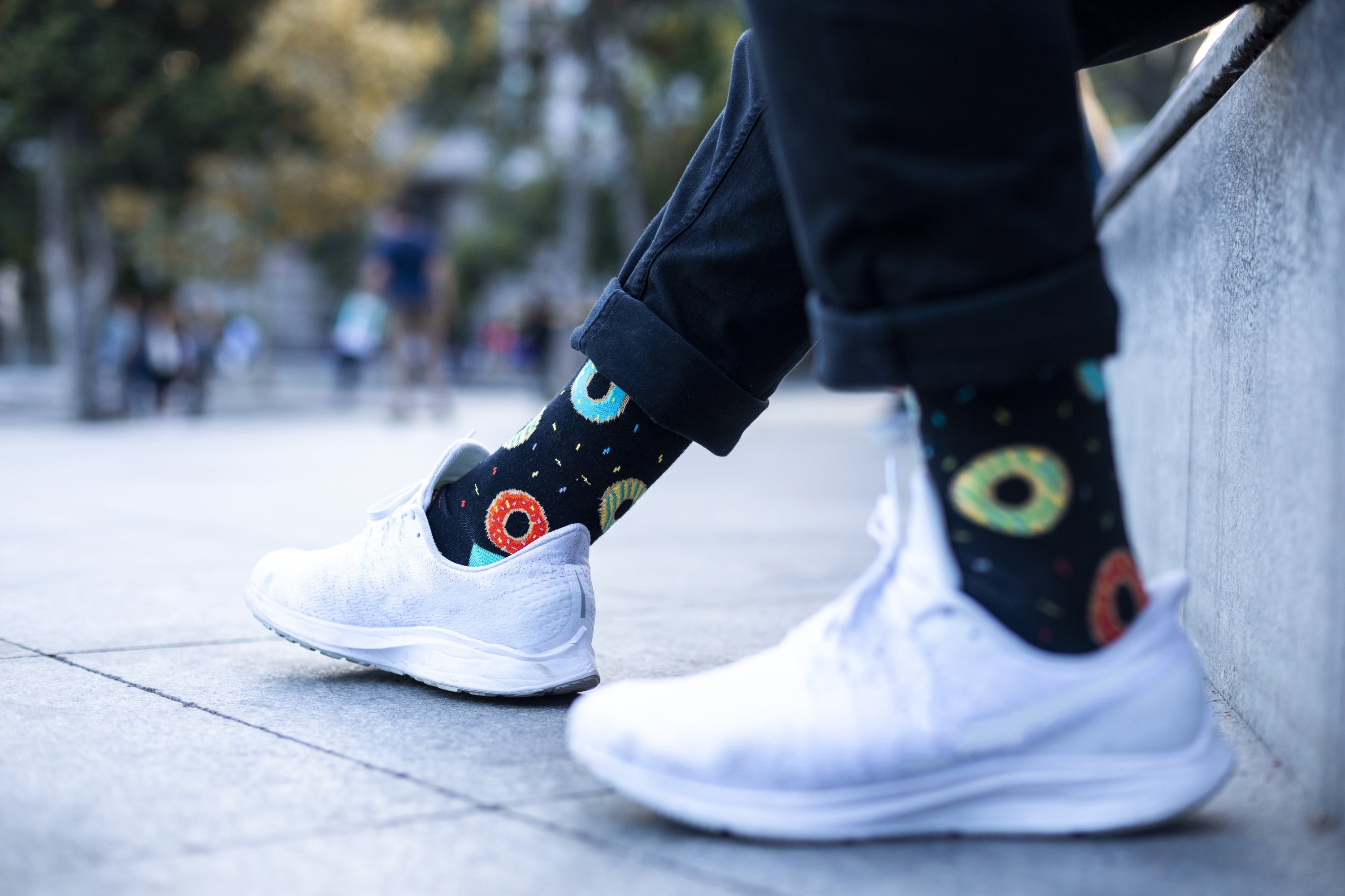 Men's Fast Food Socks featuring colorful designs and patterns, made from soft Turkish cotton for comfort and style.