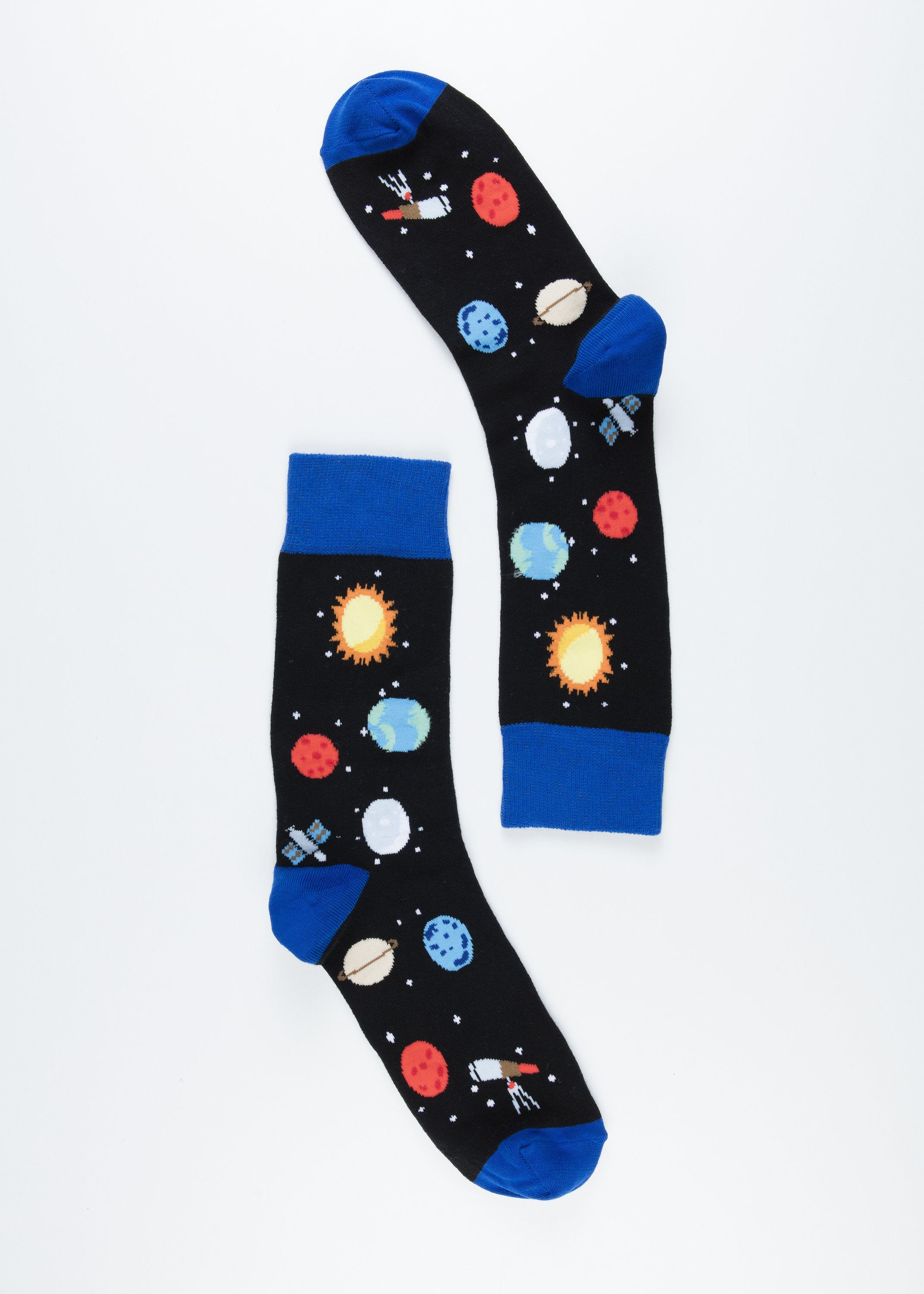 Men's Galaxy Socks featuring colorful designs and premium Turkish cotton for comfort and style.