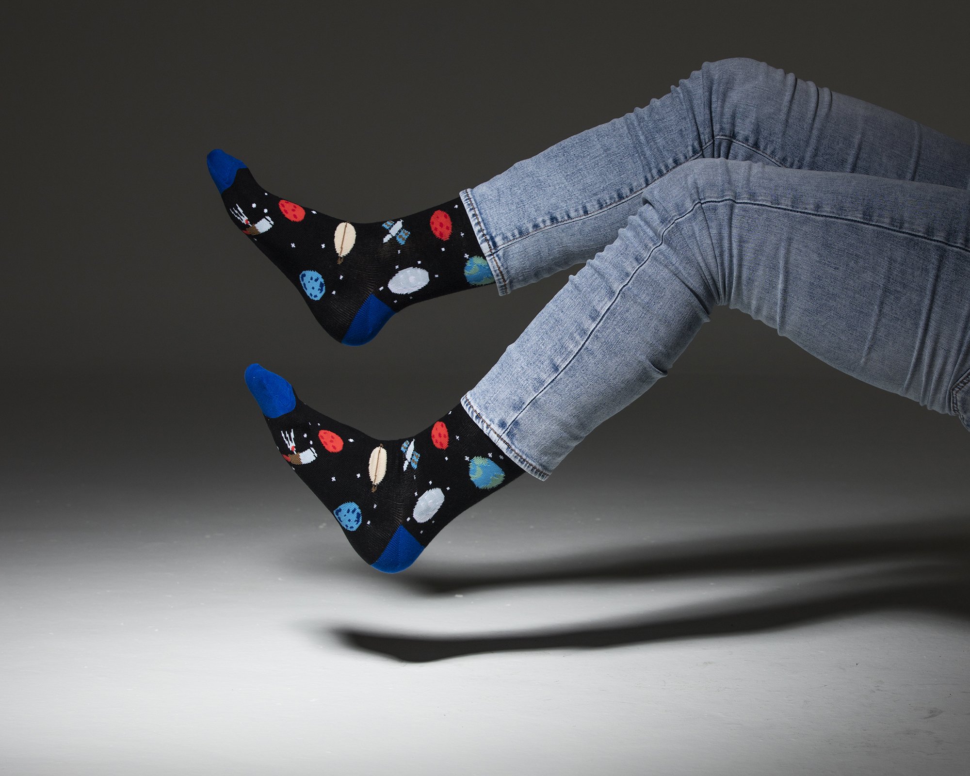 Men's Galaxy Socks featuring colorful designs and premium Turkish cotton for comfort and style.