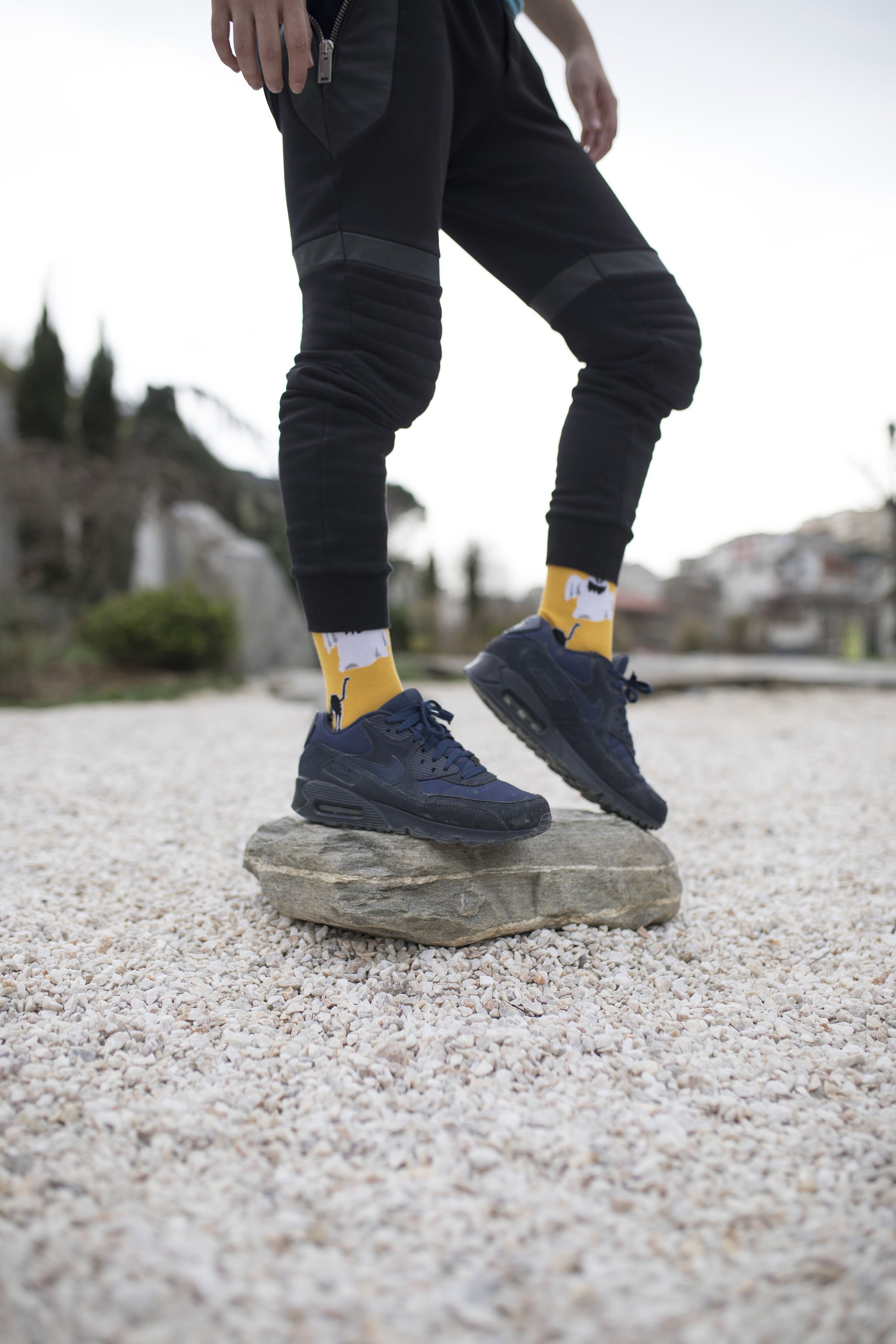 Men's Halloween Spirit Socks featuring festive designs, made from soft combed cotton blend.