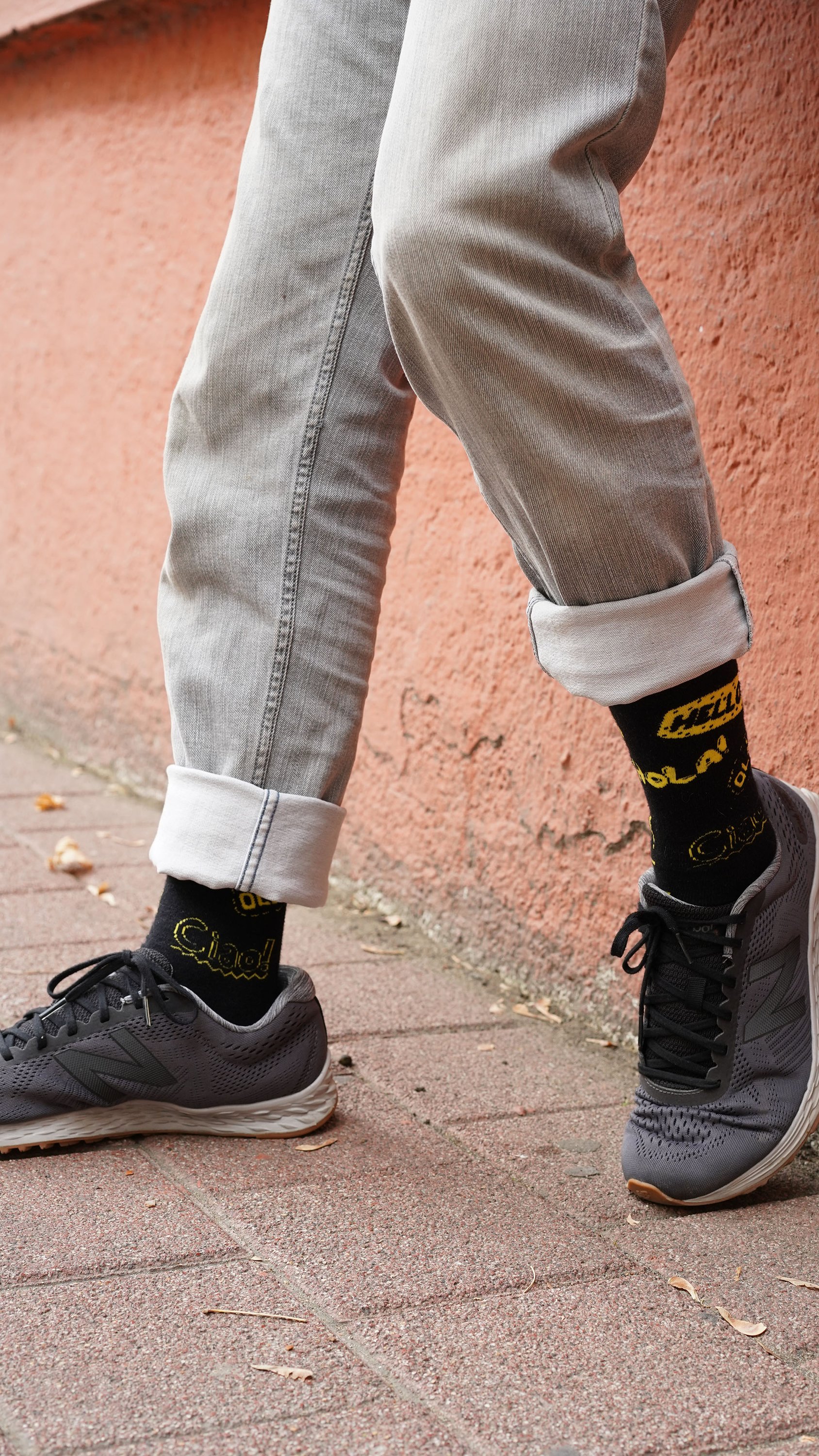 Men's Hello Socks featuring colorful designs and patterns, made from soft Turkish cotton for comfort and style.