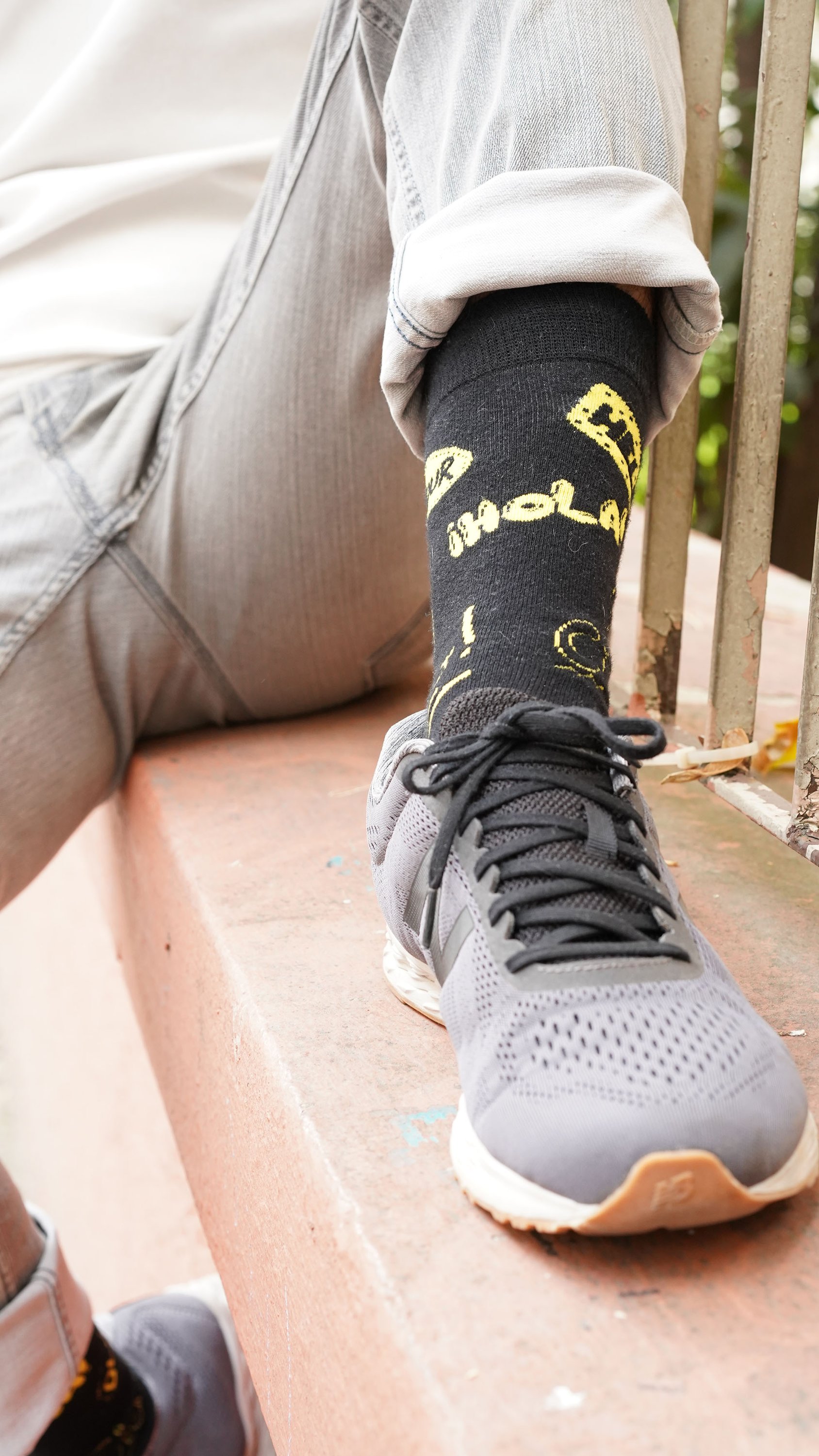 Men's Hello Socks featuring colorful designs and patterns, made from soft Turkish cotton for comfort and style.